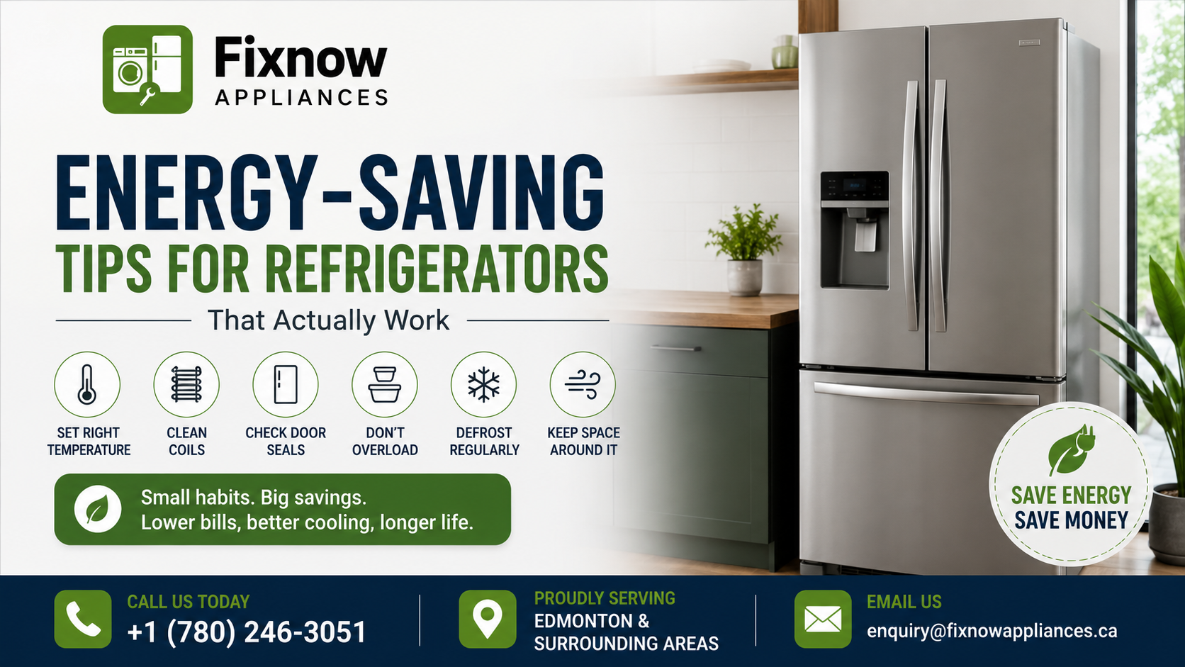 Energy-Saving Tips for Refrigerators That Actually Work | FixNow Appliances